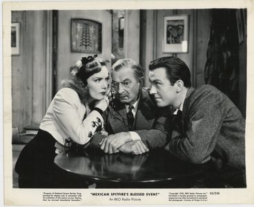Hugh Beaumont, Leon Errol, and Lupe Velez in Mexican Spitfire's Blessed Event (1943)