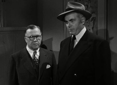 James Flavin and Harry Hayden in Bud Abbott Lou Costello Meet the Killer Boris Karloff (1949)