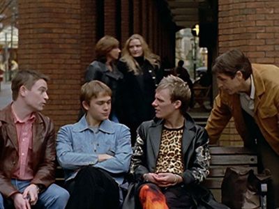 Antony Cotton, Charlie Hunnam, and Craig Kelly in Queer as Folk (1999)