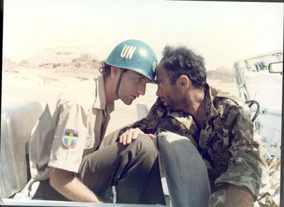 Salim Daw and Michael Koresh in Avanti Popolo (1986)