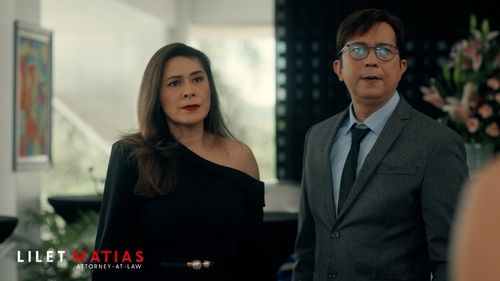 Bobby Andrews and Sheryl Cruz in Lilet Matias, Attorney-at-Law (2024)