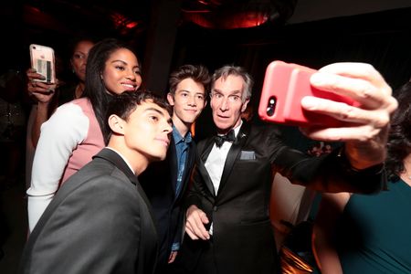 Bill Nye, Griffin Gluck, Tyler Alvarez, and Camille Hyde at an event for The 69th Primetime Emmy Awards (2017)