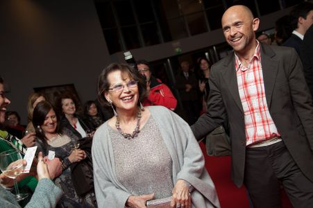 Claudia Cardinale and Ernst Gossner at The Silent Mountain world premiere