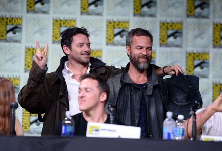 Ian Bohen, JR Bourne, and Jeff Davis at an event for Teen Wolf (2011)