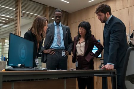Still of Keri Russell, Ato Essandoh, Ali Ahn and Adam Silver in The Diplomat and The Cinderella Thing