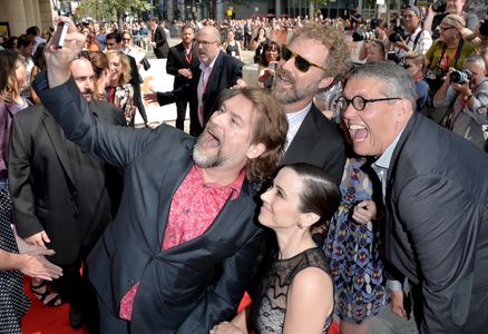 Will Ferrell, Linda Cardellini, Adam McKay, Kristen Wiig, and Eliot Laurence at an event for Welcome to Me (2014)