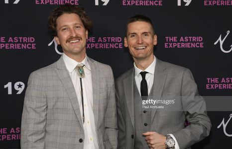 Musician/ Producer John That (L) and Actor/Filmmaker Cal Barnes (R) attend the red carpet world premiere of their featur