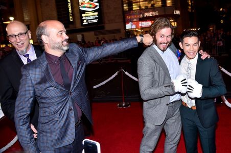 Scott Adsit, Roy Conli, T.J. Miller, and Ryan Potter at an event for Big Hero 6 (2014)