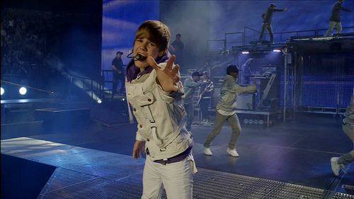 Michael Vargas, Nick DeMoura, Justin Bieber, and Aja George in Justin Bieber: Never Say Never (2011)