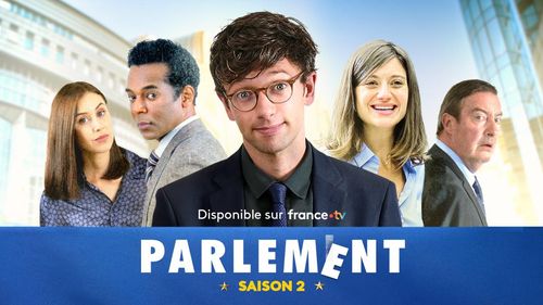 Philippe Duquesne, William Nadylam, Georgia Scalliet, Liz Kingsman, and Xavier Lacaille in Parlement (2020)