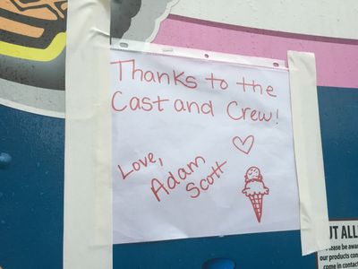 Ice Cream for All - Nice gesture from Adam Scott to Cast and Crew of Little Evil