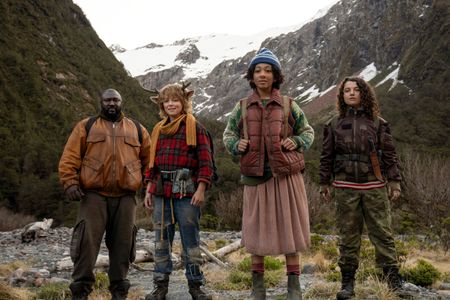 Nonso Anozie, Stefania LaVie Owen, Christian Convery, and Naledi Murray in Sweet Tooth (2021)