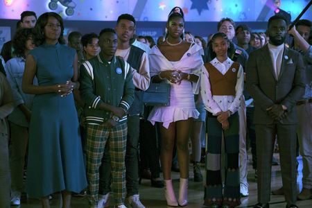 Jabari Banks, Jimmy Akingbola, Cassandra Freeman, Coco Jones, and Olly Sholotan in Bel-Air (2022)