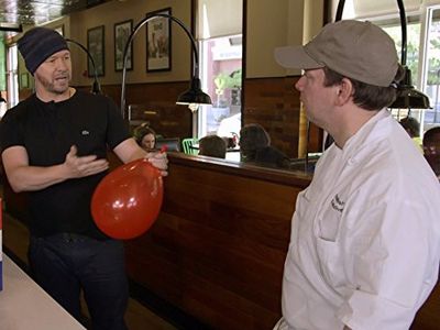 Donnie Wahlberg and Paul Wahlberg in Wahlburgers (2014)