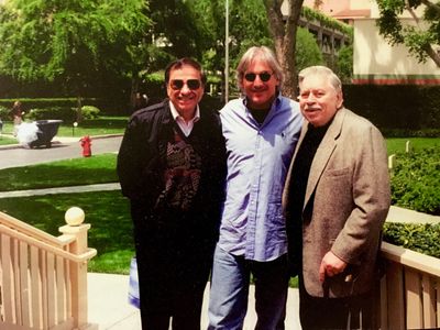 With the Sherman Brothers at Walt Disney Studios, Burbank - 1995