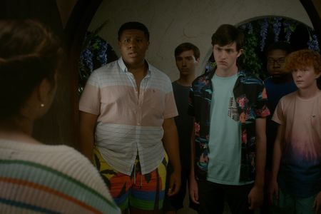 Gianni DeCenzo and Khalil Everage in Cobra Kai: Now You're Gonna Pay (2021)