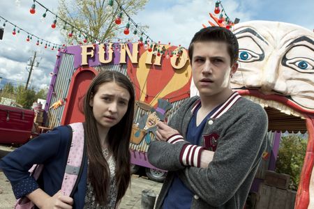 Dylan Minnette and Macayla Bre-Ann Woodley in R.L. Stine's the Haunting Hour (2010)