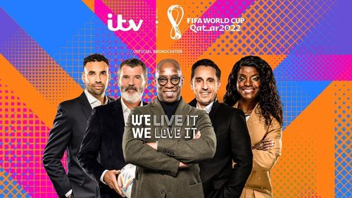 Ian Wright, Roy Keane, Gary Neville, Eni Aluko, and Hal Robson-Kanu in ITV Sport: FIFA World Cup 2022 (2022)
