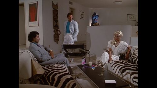 Don Johnson, Eartha Kitt, and Philip Michael Thomas in Miami Vice (1984)