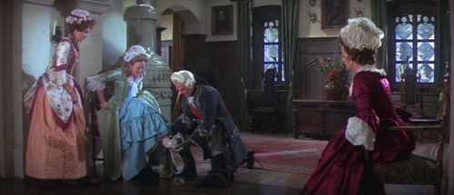 Rosalind Ayres, Sherrie Hewson, and Margaret Lockwood in The Slipper and the Rose: The Story of Cinderella (1976)