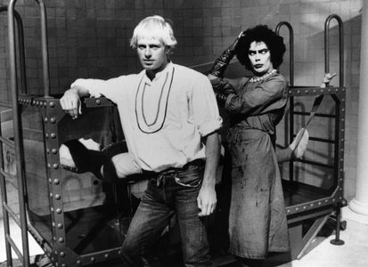 Tim Curry and Peter Hinwood in The Rocky Horror Picture Show (1975)