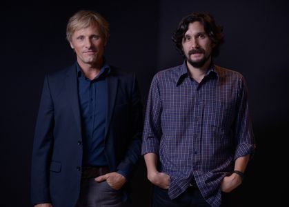 Viggo Mortensen and Lisandro Alonso at an event for Jauja (2014)