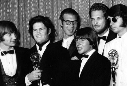 Micky Dolenz, Davy Jones, Michael Nesmith, Bob Rafelson, Bert Schneider, Peter Tork, and The Monkees in The Monkees (196