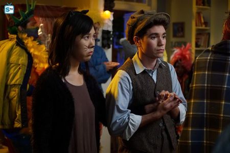 Ramona Young and Noah Galvin in The Real O'Neals (2016)