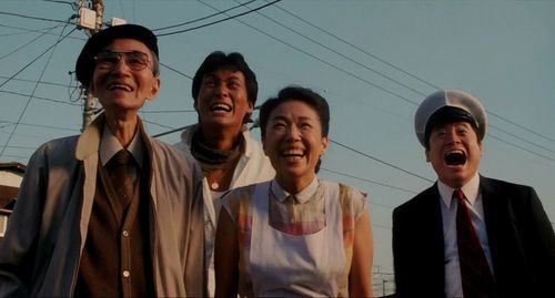 Yoshi Katô, Nobuko Miyamoto, Kinzô Sakura, and Ken Watanabe in Tampopo (1985)