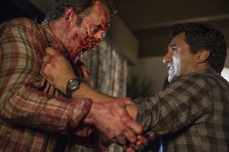 Noah Beggs and Cliff Curtis in Fear the Walking Dead (2015)