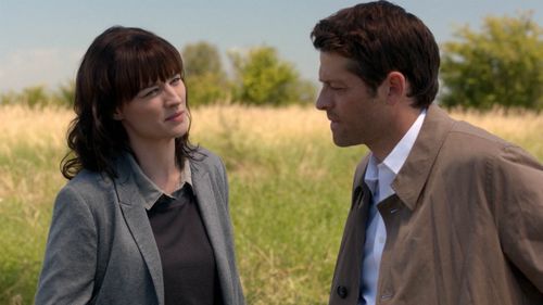 Misha Collins and Erica Carroll in Supernatural (2005)