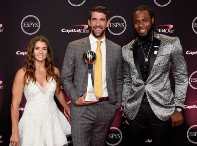 Danica Patrick, Michael Phelps, and Richard Sherman at an event for The 2017 ESPY Awards (2017)