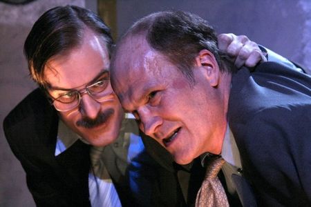 Christian Levatino (left) as Kim and Bart Petty as Martin in The Gangbusters Theatre Company Production of Howard Korder