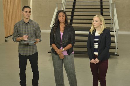 Merrin Dungey, Emily Kinney, and Manny Montana in Conviction (2016)