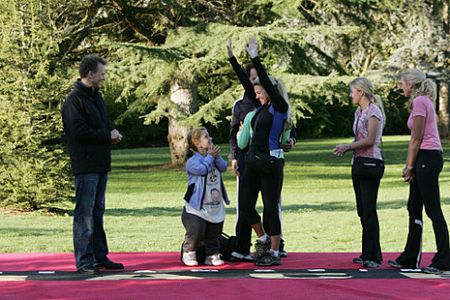Phil Keoghan, Danielle Stout, and Eric Sanchez in The Amazing Race: Low to the Ground, That's My Technique (2007)