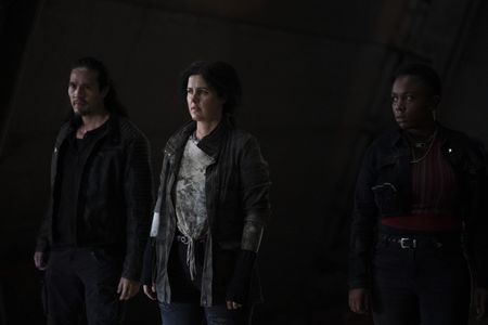 Still of Desmond Chiam, Dani Deetté and Indya Bussey in The Falcon and The Winter Soldier
