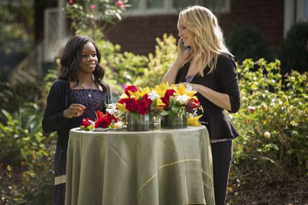 Candice King and Gabby Douglas in The Vampire Diaries (2009)