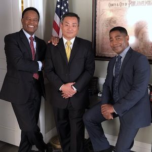 The Three City Councilmen - William Allen Young, Tom Yi and Merrick McCartha in THIS IS US - The Club (2019)