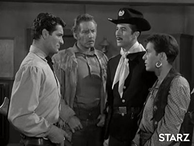 Jock Gaynor, Paul Jasmin, Hugh O'Brian, and Morgan Woodward in The Life and Legend of Wyatt Earp (1955)