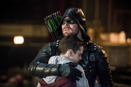 Stephen Amell and Jack Moore in Arrow (2012)
