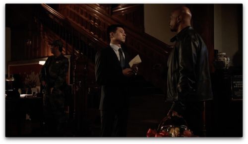 Willis Chung and Damon Wayans on Lethal Weapon #314
