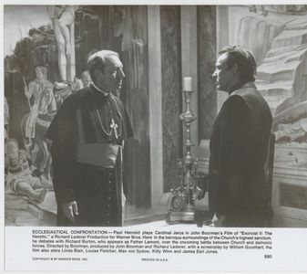 Richard Burton and Paul Henreid in Exorcist II: The Heretic (1977)