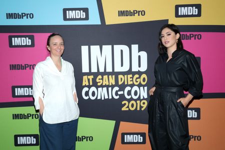 Kate Purdy and Rosa Salazar at an event for IMDb at San Diego Comic-Con (2016)