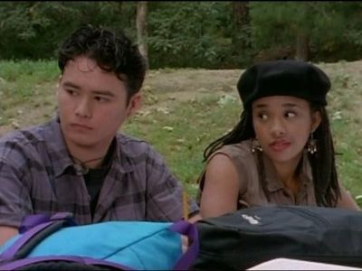 Karan Ashley and Johnny Yong Bosch in Mighty Morphin Power Rangers (1993)