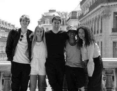 With the cast of 'Find Me In Paris'