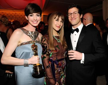 Anne Hathaway, Andy Samberg, and Joanna Newsom