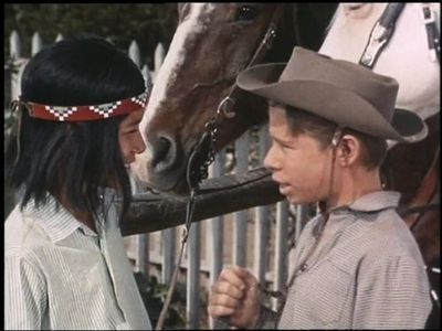 Brad Morrow and Carlos Vera in The Lone Ranger (1949)