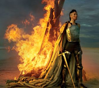 photographed as Joan of Arc for Vogue Magazine