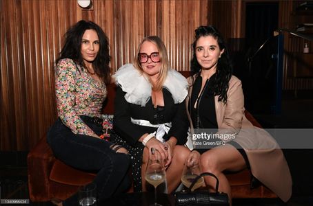 Actress Maria Jose Bavio with Erica Bergsmeds & Maila Reeves at LOVE HERO event during fashion week 2021