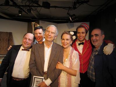 Cast and Crew of Murder at the Howard Johnson's, with co-playwright Ron Clark